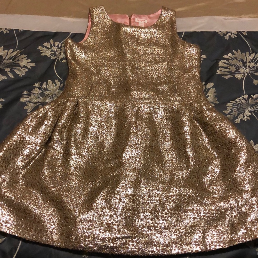 Girls Gold Dress